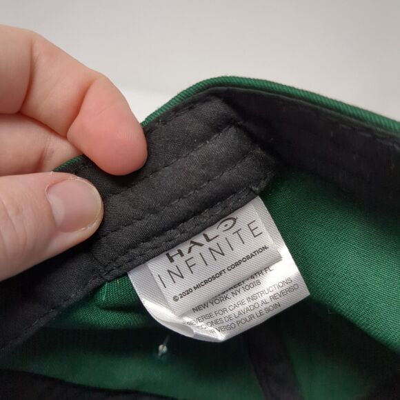 Halo Infinite Slideback Hat Green One Size Adjustable 6 Panel W/Tags - Picture 8 of 9